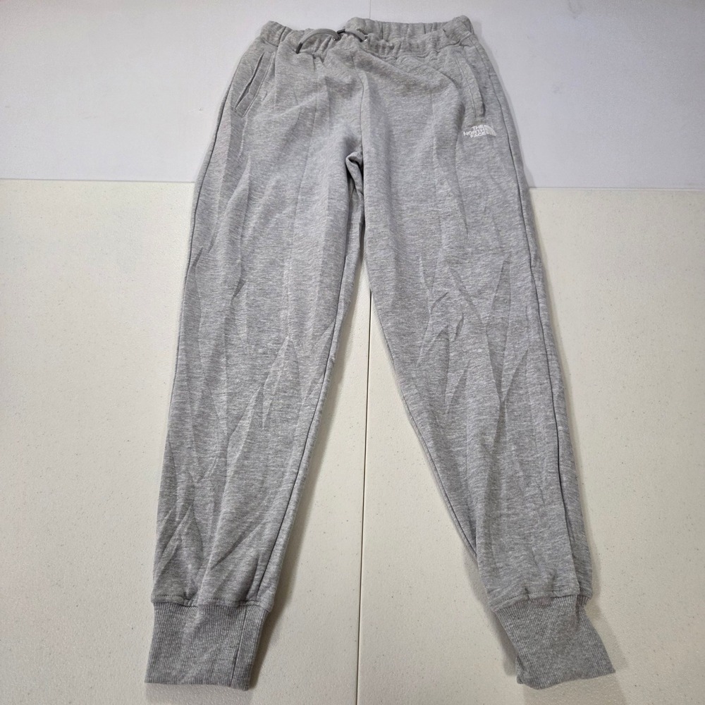 The North Face Women S Heather Gray Circular Design Fleece Jogger Sweatpants